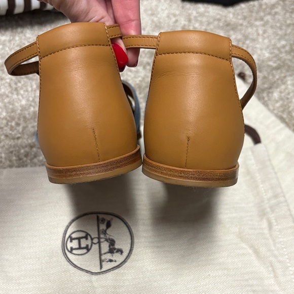 Hermes Denim Santorini Sandals - Picture 8 of 9